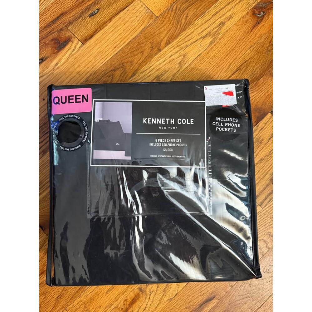 Kenneth Cole Black Queen Sheet